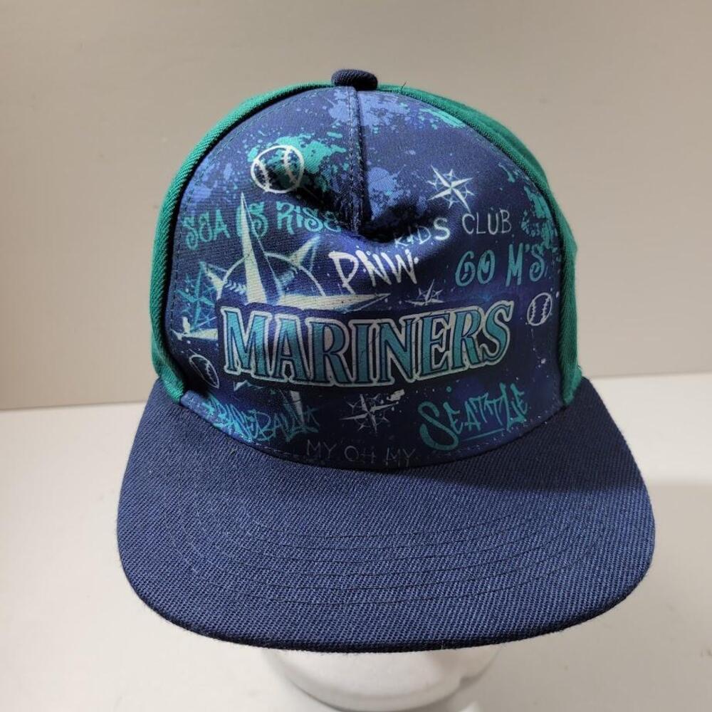 Seattle Mariners Hat Cap Snap Back Kids MLB Baseball Mariners Kids Club Youth